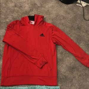 Red adidas hoodie